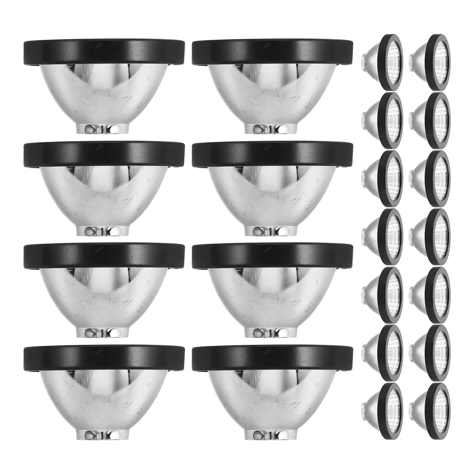 50 stuks Solar Spotlight Cup 5 3 cm Plastic Standbeeld Guard Downlight Cover Accessoires Waterdichte Nachtverlichting Tuin