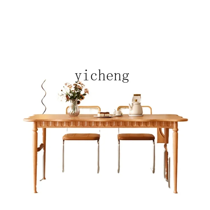Zf Cherrywood Solid Wood Dining Tables And Chairs Set House…