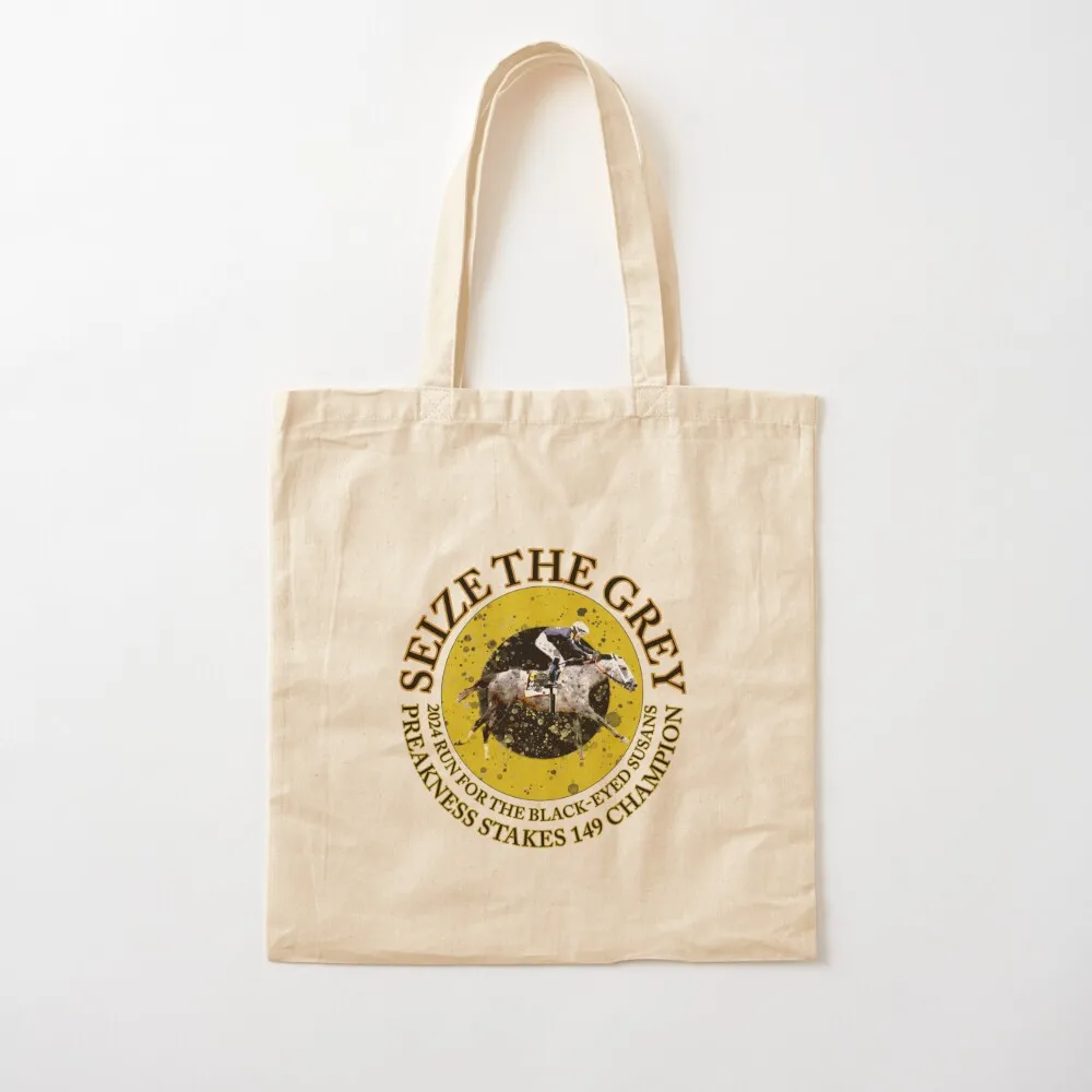 

2024 Preakness Champion - Seize the Grey Tote Bag tote bag women bags luxury women shopper bags Canvas Tote Bag