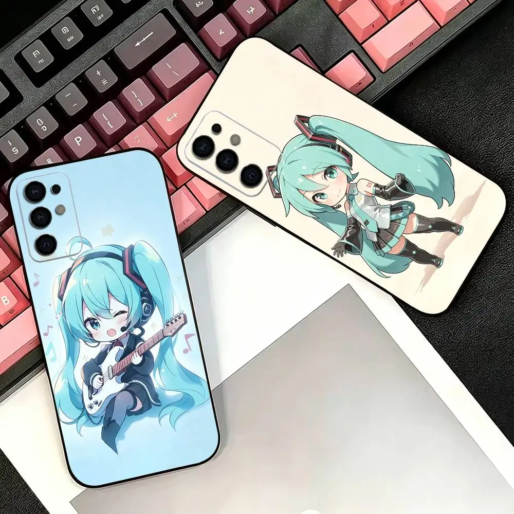 

Hatsune Miku Kawaii Funny Phone Case For Samsung S26,25,24,21,22,21,20,10,9,8,7,6,5,Ultra,Plus,Fe,Lite Black Shell