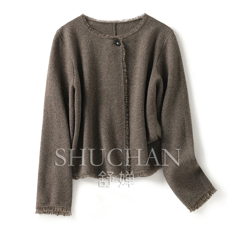 

Pure Cashmere Sweater Women 2023 New Winter Warm 400g Women Cardigan Casaco Feminino Sweater Mujer Long Sleeve Top