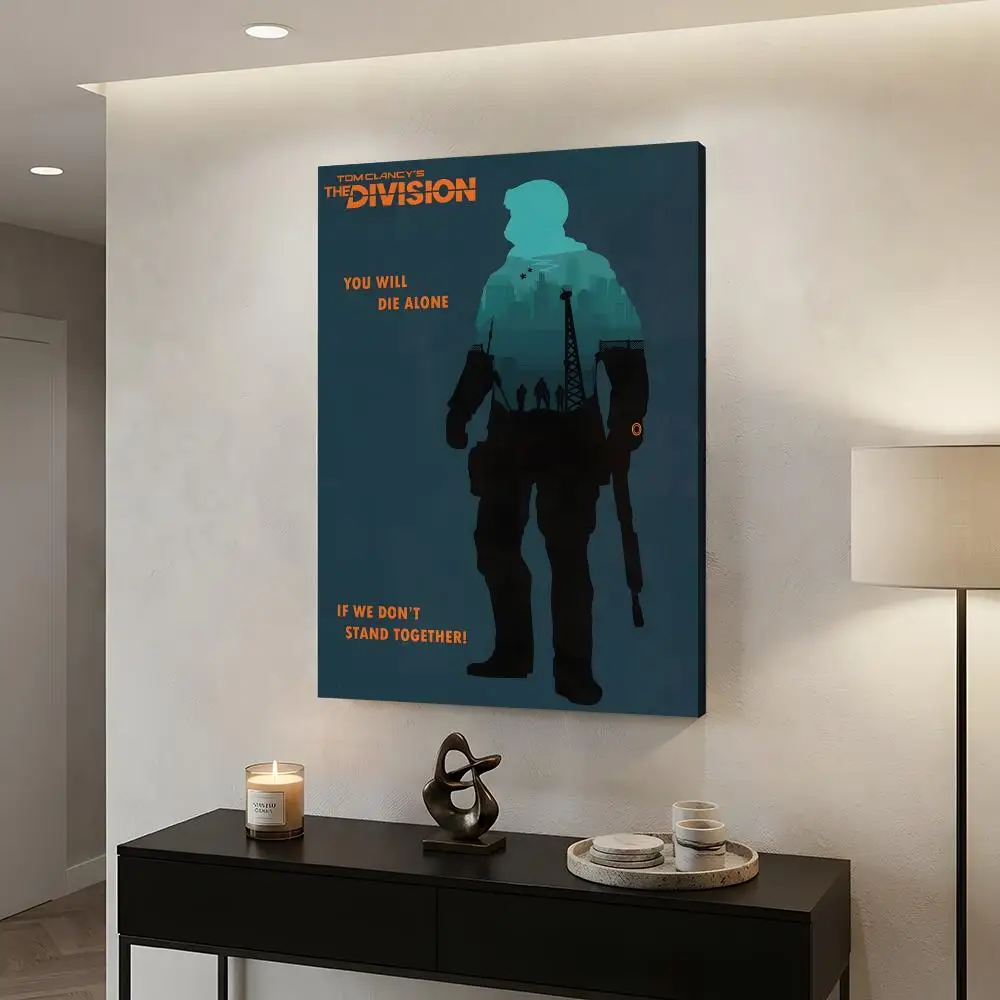 2 Tom Clancy's The Division 2 Framed Wall Painting Framed Canvas Wall Art Waterproof Wall Decor For Living Room Bedroom - view 4