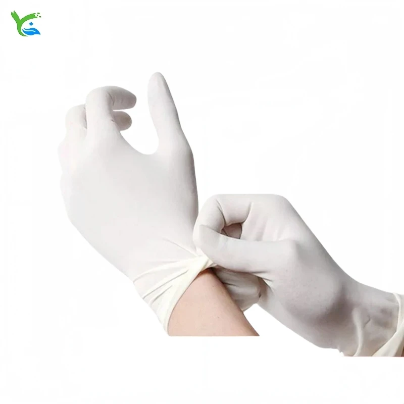 

Оптовые одноразовые латексные перчатки белые, пищевые, без пудры, универсальные кухонные перчатки для приготовления пищи, мытья посуды, уборки