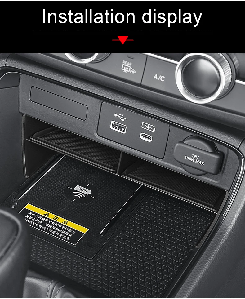 Für Honda CR-V CRV 6. Generation 2023 2024 2025 2026 Hybrid Auto Mittelkonsole Aufbewahrungsbox Halter Ablage Organisationszubehör – Detail 9