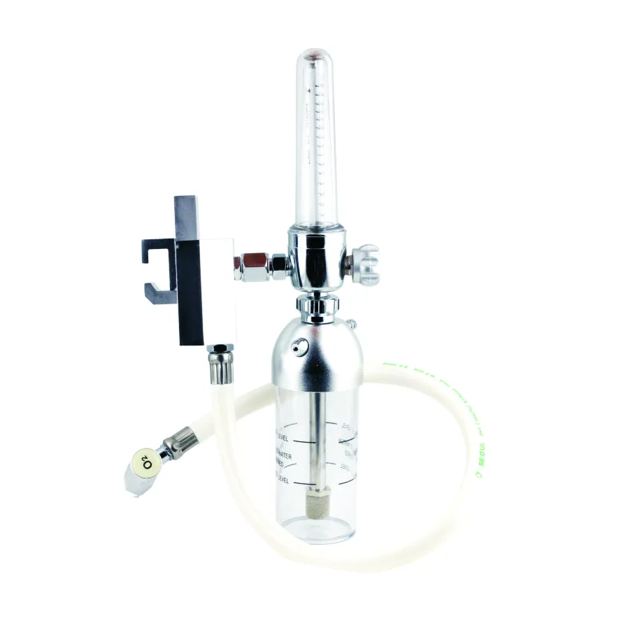 

Easy and flare connection Adjustment Oxygen Pressure Medical Oxygen Flowmeter with Regulator Knob