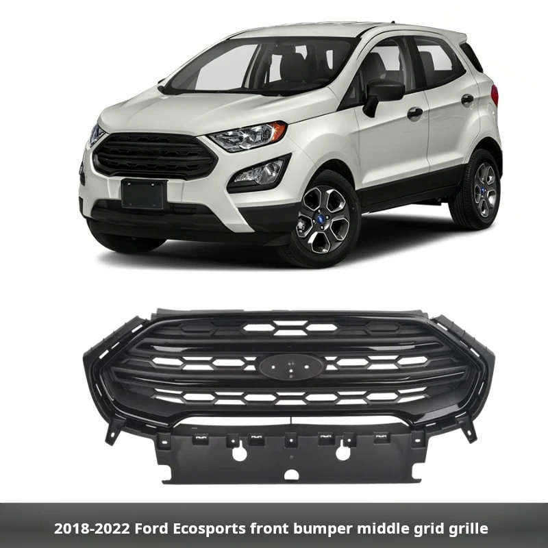 

Grill Grille Honeycomb For 2018-2022 Ford Ecosport Front Bumper Grille Assembly Racing Grills Car Accessories