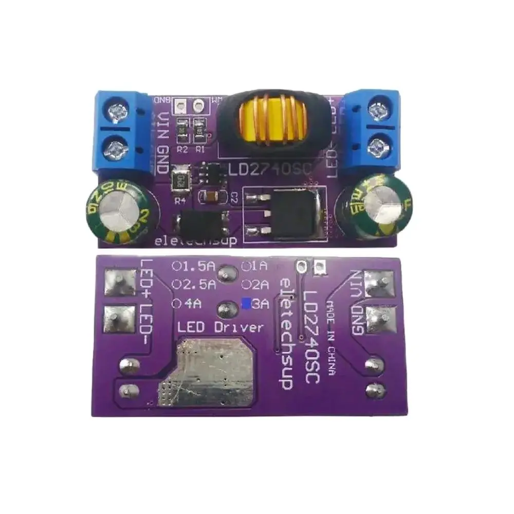 DC 4-24V 1-4A Switch-Mode Step-Down Constant-Current High-Brightness LED Driver Module for Solar Emergency Automotive Lights