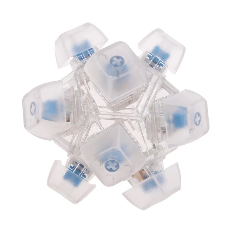 RubiksCubes Mechanical Keyboard Switches Keychain Light Up For Switches Tester