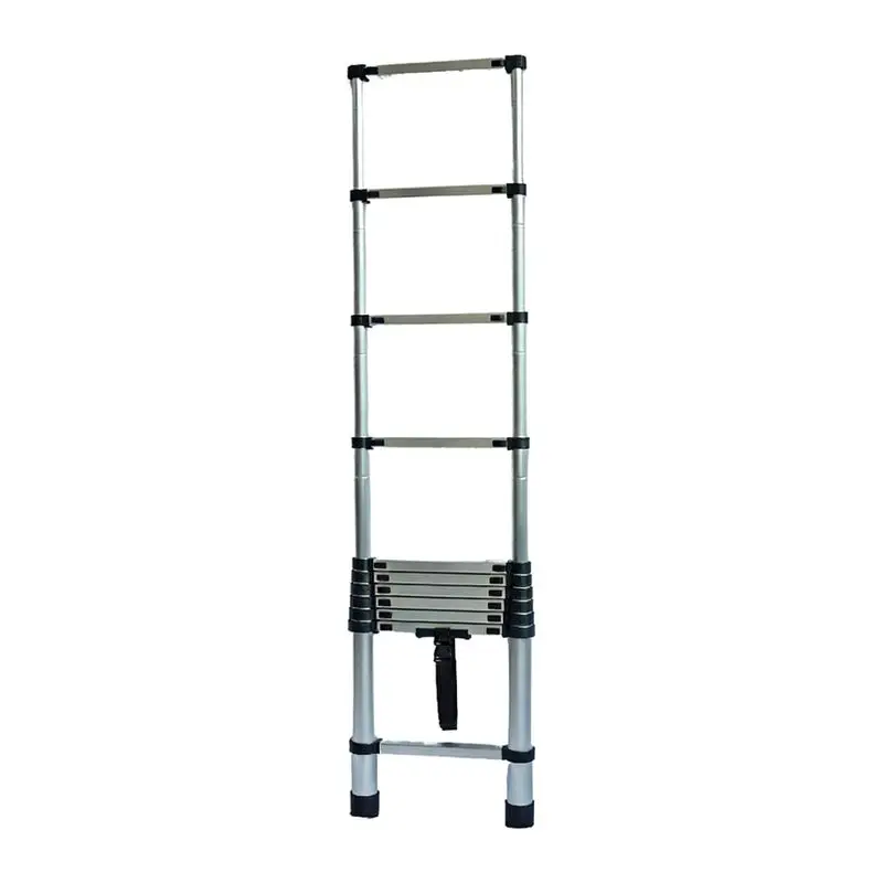 8 Meters 18 Grade Multi-functional Aluminum Alloy Telescopic Ladder Household Roof Engineering Ladder Portable Folding Ladder
