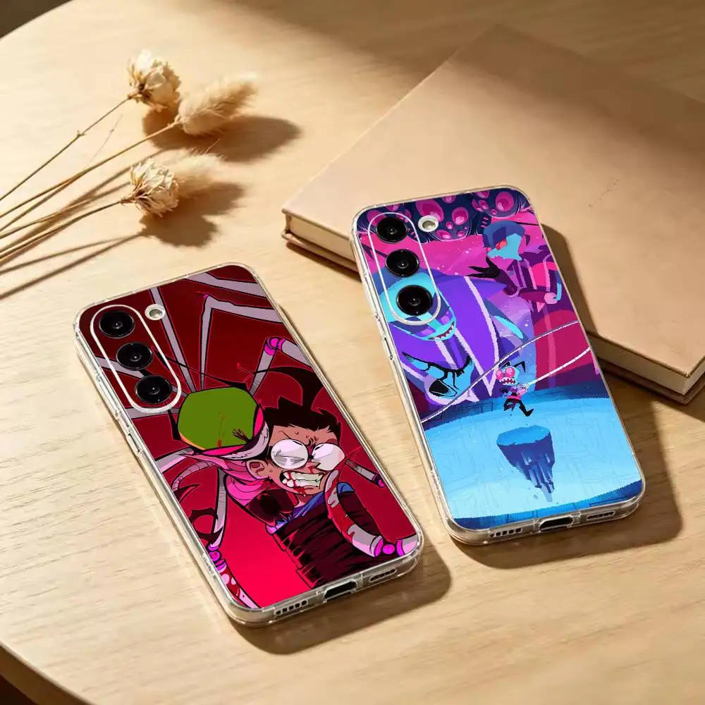 Cartoon I-Invader Zim  Clear Soft Silicone Phone Case for Samsung Galaxy A71 A70 A52 A51 A40 A30