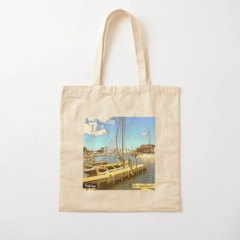 

Ku'u Home Series: Hale'iwa Boat Harbor Tote Bag handbag cloth bag woman hand bag