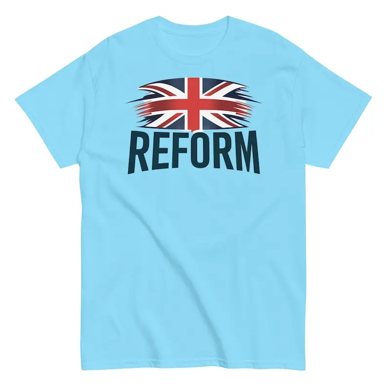 Reform UK t shirt design political EDL British pride gift shirt Proud British t shirt gifts