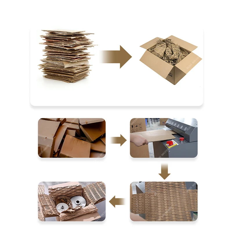 آلة تقطيع الورق المقوى المموج الصناعي / آلة صنع علب الكرتون المموج / آلة ورق التغليف على شكل قرص العسل #5