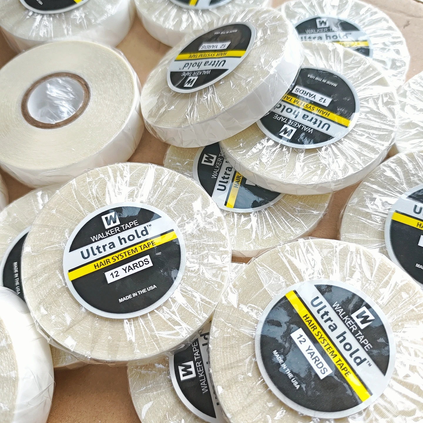 

VADES 12Yards0.8/1.0/1.2/2.0cm Ultra Hold hair system tape wig lace glue tape Adhesive For white Hair Double-Sided Lace Tape