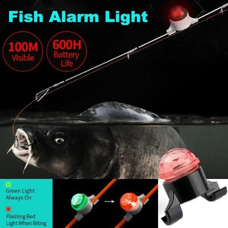 FLYSAND Elektronische Angeln LED Licht Angeln Biss Alarme Tragbare Nacht Angeln Leuchtende Angelschnur Alarm Anzeige – Detail 6