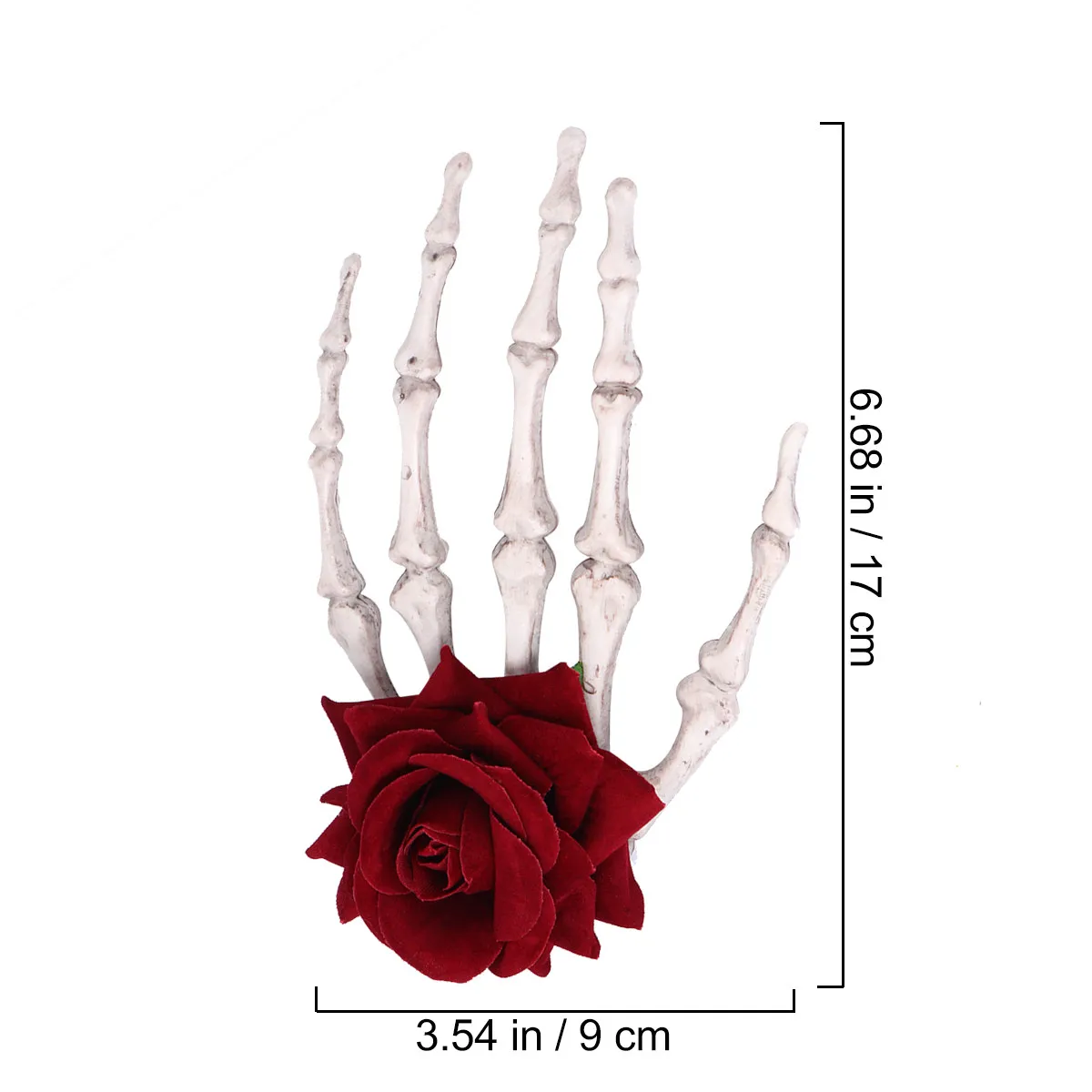 Hairpin Rose Claw Skull Halloween Hair Clip Skull Rose Decoration Halloween Hairpin Unique Chic Accessories