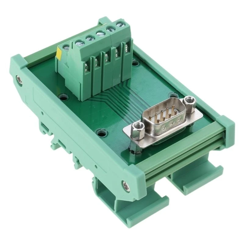 652F DB9 DB15 DB25 DB37 DB44 DB50 DB62 DB78 Mounted Terminal Block Gold Plate Pin Insulated Housing Adapter view 4