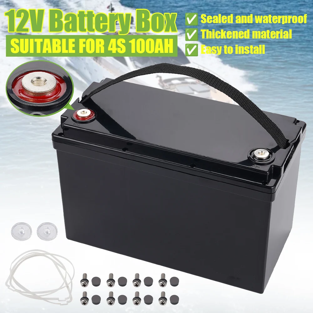 

Waterproof Battery Box Battery Protection Box for Lithium Batteries Commonly Used in Scenarios with Carrying Strap Accessories
