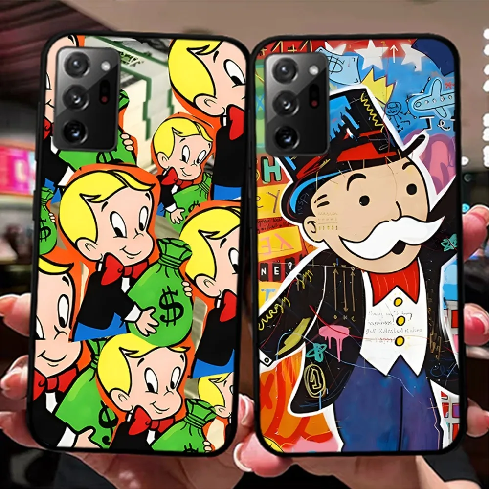 Cartoon Luxury Dollar MonopolyS Phone Case For Samsung Note 8 9 10 20 pro plus lite M 10 11 20 30 21 31 51 A 21 22 42 02 03