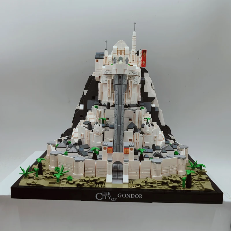 2211 قطعة خواتم ميناس المدينة البيضاء تريث اللبنات فيلم عرض الشارع القلعة وحدات العمارة نموذج لغز لعب هدايا الاطفال #6