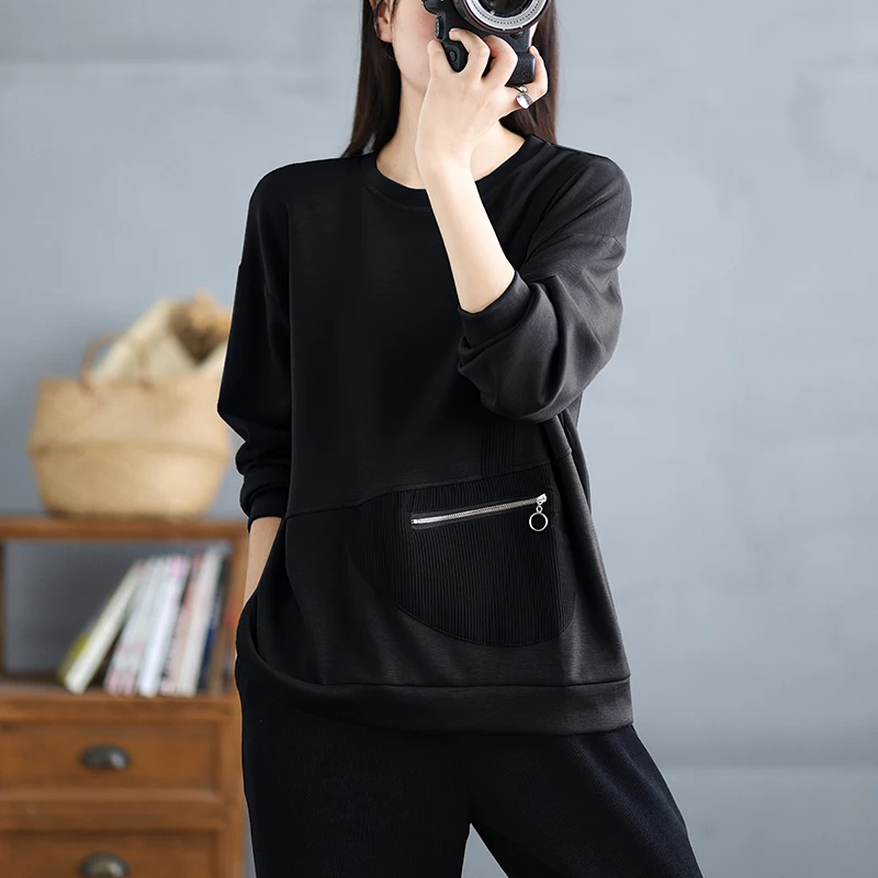 Efeito de emagrecimento longo sve moletom com capuz feminino ket zíper superior coreano sle plus size esconder carne ow moletom fino