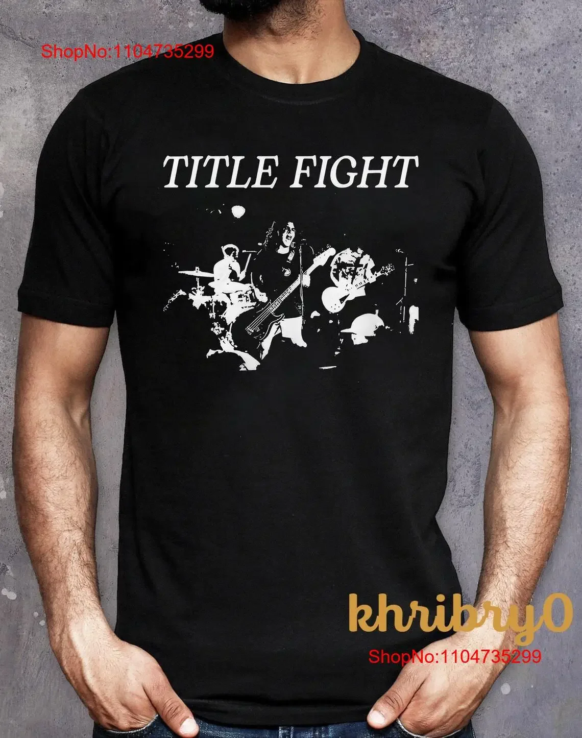 

Title Fight Band Music T shirt K45539 vintage Washed Top For Everyday Wear fashion Casual Breathable graphic Stylish homme