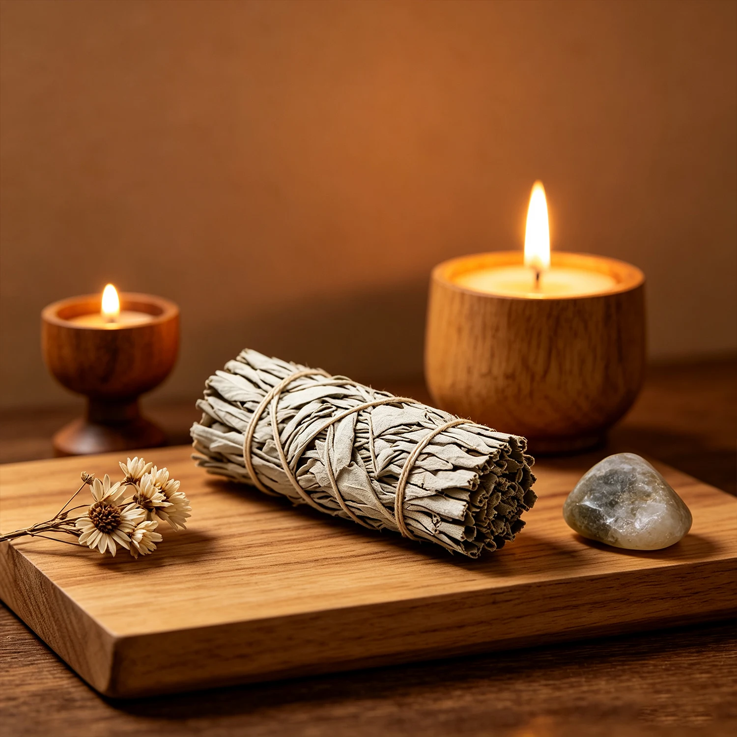 Handmade White Sage Smudge Sticks Spiritual Cleansing Kit for Meditation Ritual Home Fragrance And Space Clearing Dried Herb Bun