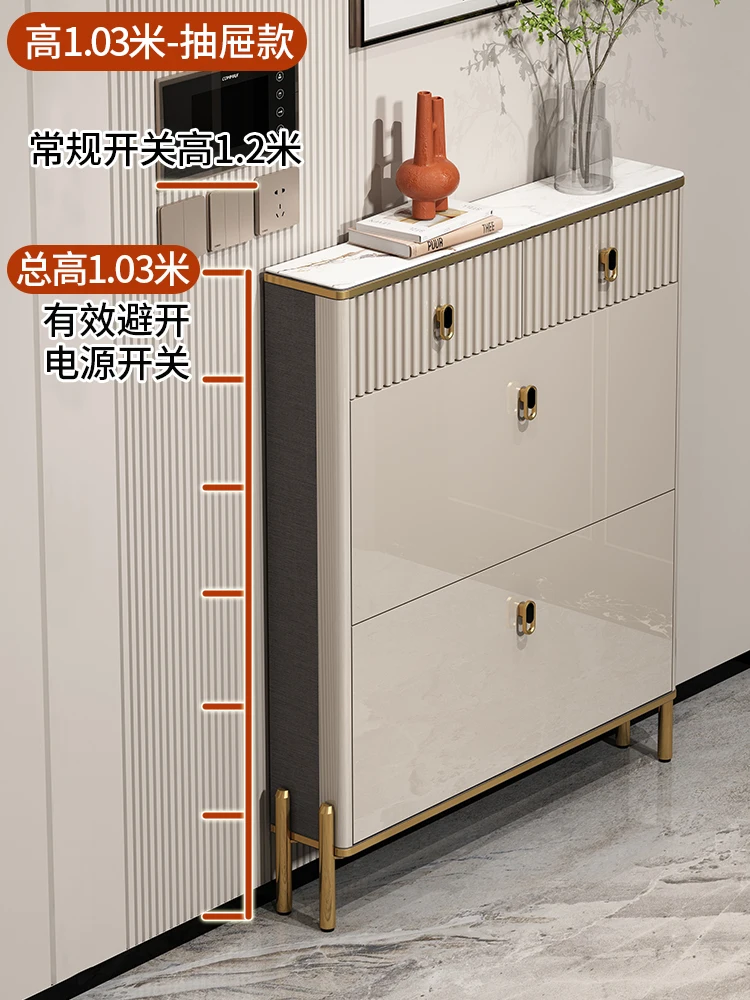 

Home ultra-thin shoe cabinet, home door, indoor flip bucket shoe cabinet, narrow, thin, simple, modern
