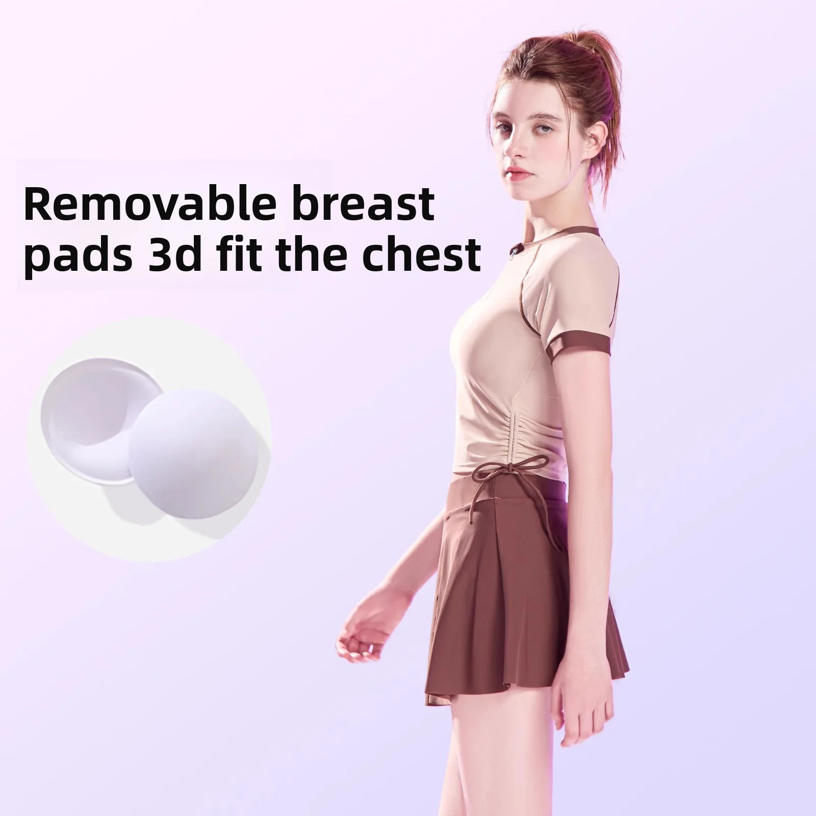 طقم ملابس سباحة ديزني للسيدات مكون من قطعتين ملابس سباحة رياضية للطلاب المحافظين لتغطية البطن وعرض ملابس السباحة النحافة