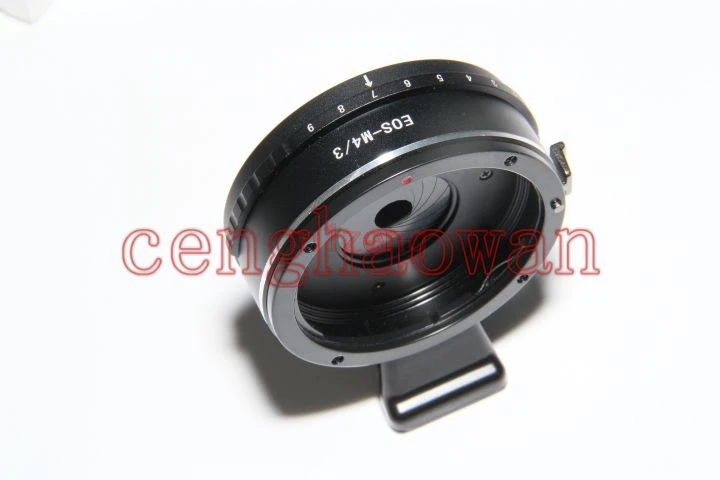 EF-m43 حلقة محول فتحة قابلة للتعديل لعدسة Canon EOS EF/EF-S إلى كاميرا M4/3 باناسونيك Gh5 GH4 GF6 أوليمبوس em1 em5 em10