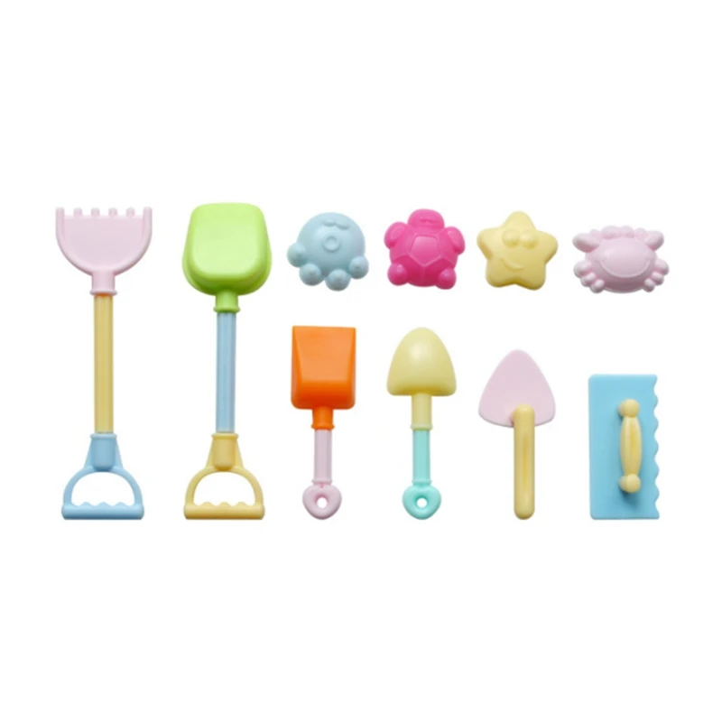 1/6 Dollhouse Miniature Beach Toys Shovel Rake Sand Digging Tool Doll House Decoration OB11 Doll Accessories