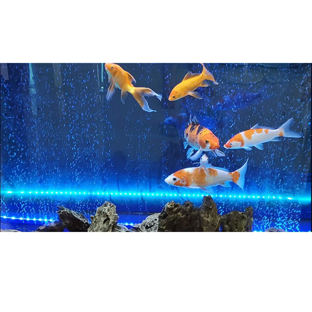 

Color Changing Bubble Lamp Imported LED Beads Strong Illumination Promotes Photosynthesis Aquarium Lamp -15 Us Plug Black