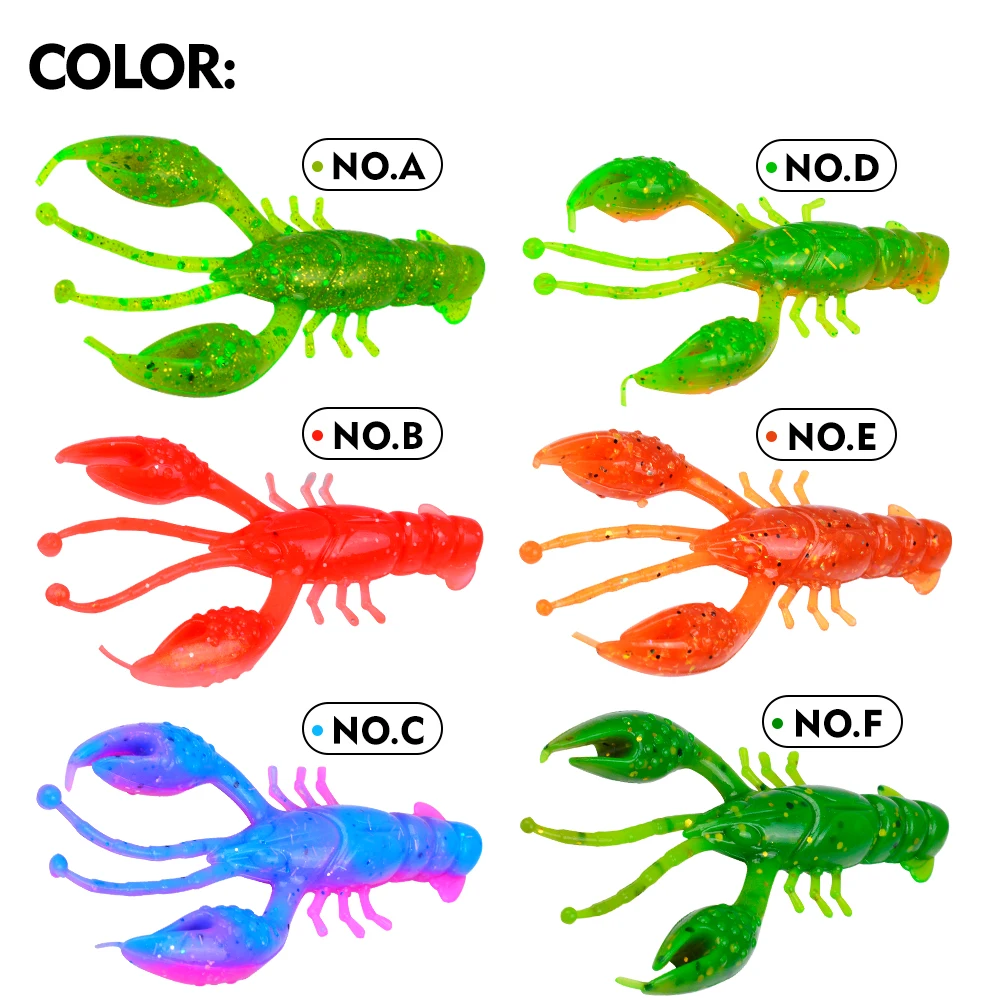 Sunlure 10PCS/Bag Crayfish Soft Bait Artificial Biomimetic Silicone Shrimp Shaped Wobbler Bait 8CM Bass Seawater Fishing Lures - AliExpress 18 Sunlure 10PCS/Bag Crayfish Soft Bait Artificial Biomimetic Silicone Shrimp Shaped Wobbler Bait 8CM Bass Seawater Fishing Lures - AliExpress 18