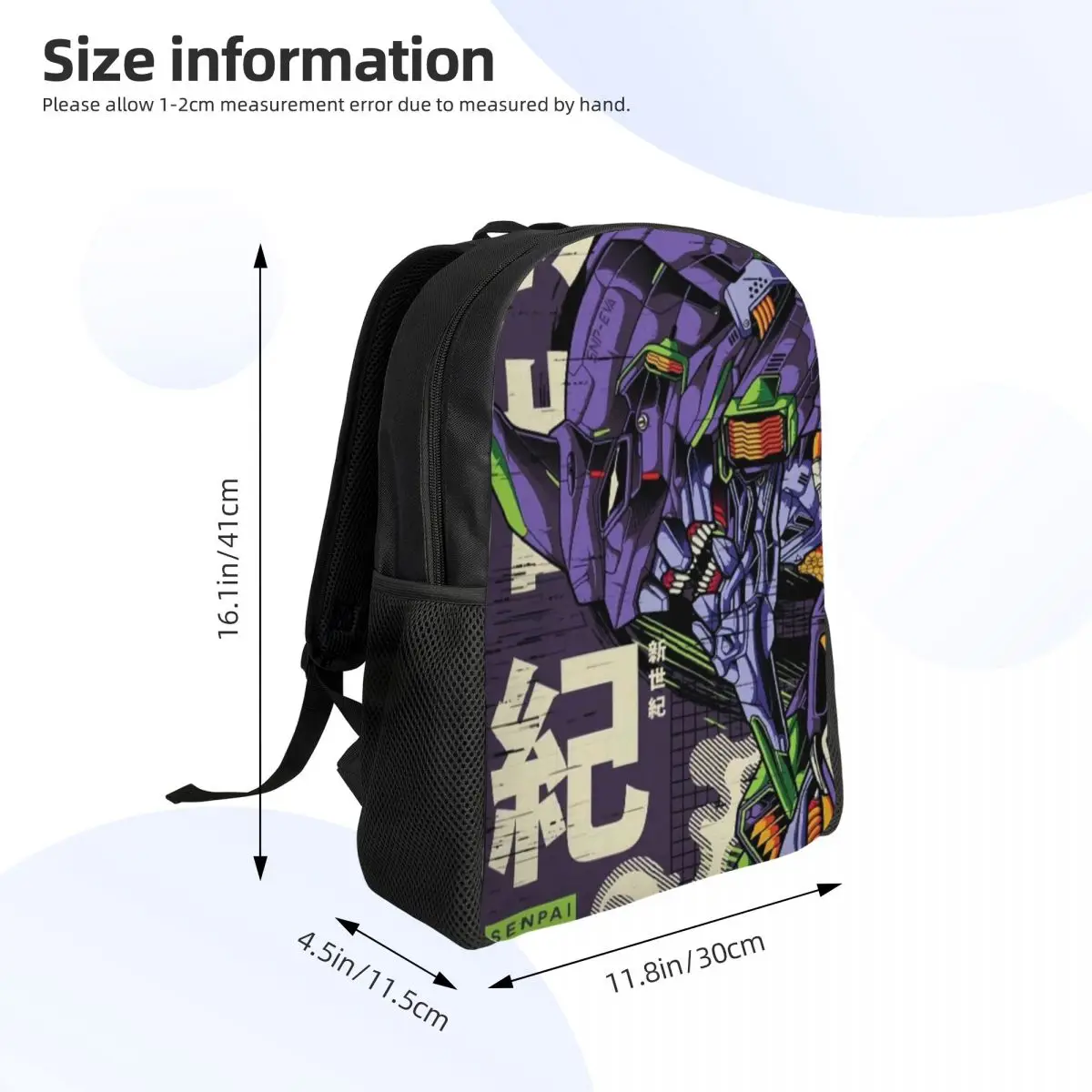 Zaino da viaggio personalizzato Manga Evangeliones Uomo Donna Scuola Computer Bookbag Borse per studenti universitari