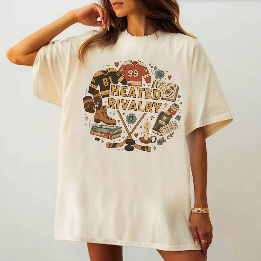 Heated Rivalry T Shirt Cartoon Unisex Shirt Rozanov Hollander Graphics Men's Women's Short Sleeve Tshirt