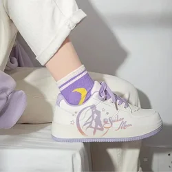 Sailor Moon Platform Shoes for Women Anime Jointly Tsukino Usagi Platform Shoes Kawaii Fashion Comfortable Women Sneakers Gifts
