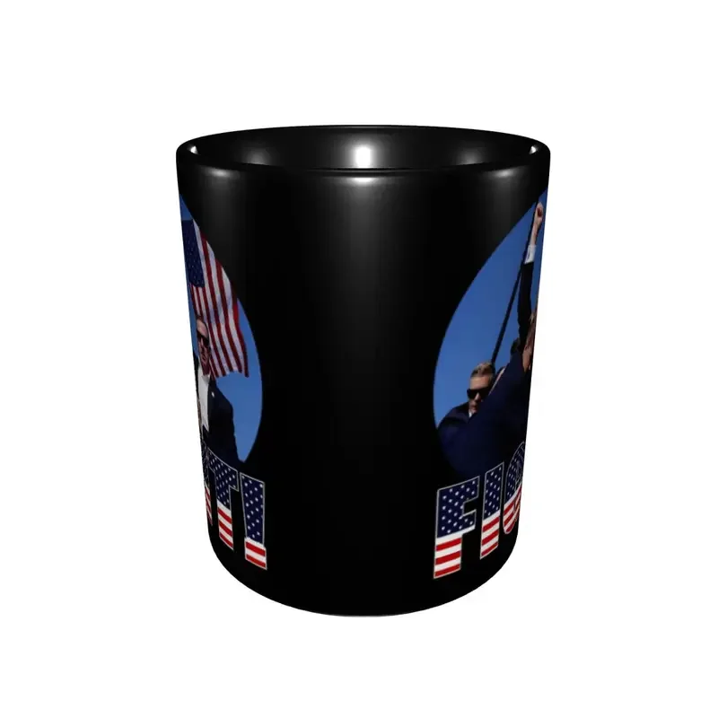 Donald Trump For President Merch Coffee Mug Assassination Shooting Shot Trump Fight Cups Gift