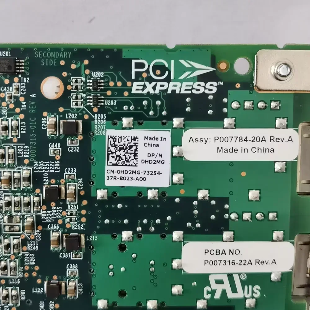 C=For Dell Emulex LPE16002 HD2MG 0HD2MG CN-0HD2MG 16GB Dual-port HBA Optical Fiber Card Fast Ship