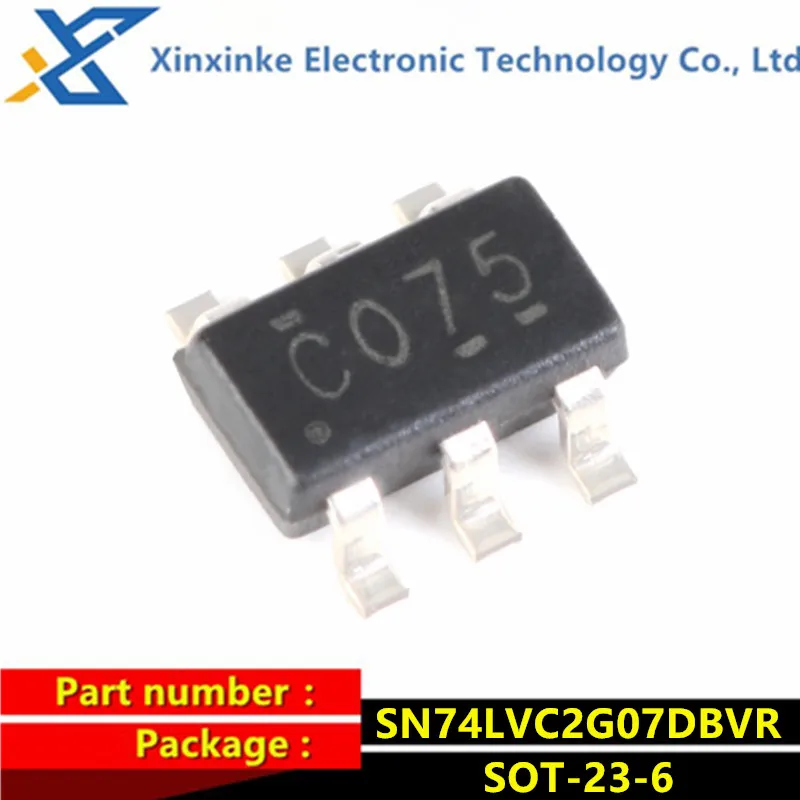 20PCS SN74LVC2G07DBVR Mark:C075 SOT-23-6 Buffers & Line Drivers Dual w/ Open-Drain Logic ICs Brand New Original