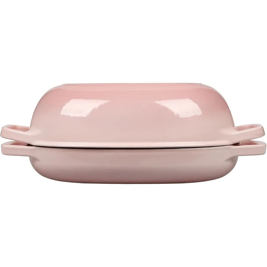 Enameled Cast Iron Oval Dutch Oven Pot with Lid for Sourdough Bread Baking Oval Bread Pan Perfect for Home Bakers 5qt Capacity