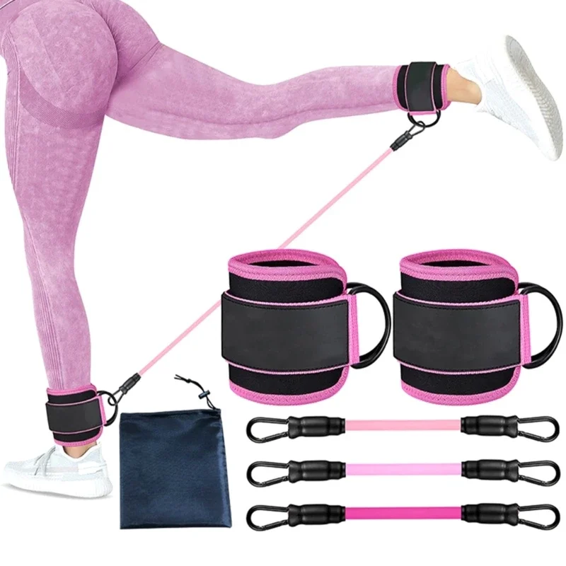 

Glutes Workout Equipment with Adjustable Ankle Strap Ankle Bands Glute Exercise Bands Ankle Resistance Bands with Cuffs