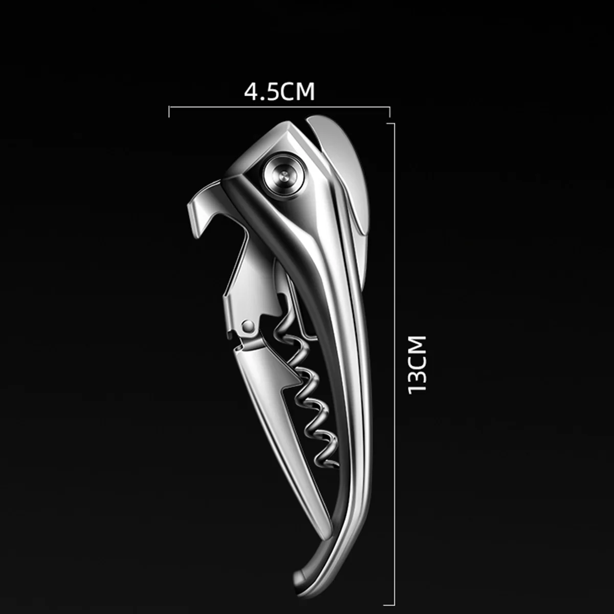 With High-end Packaging Box Portable Bar Opener Tool, an Excellent Gift Choice Stainless Steel Unicorn Metal Wine Opener