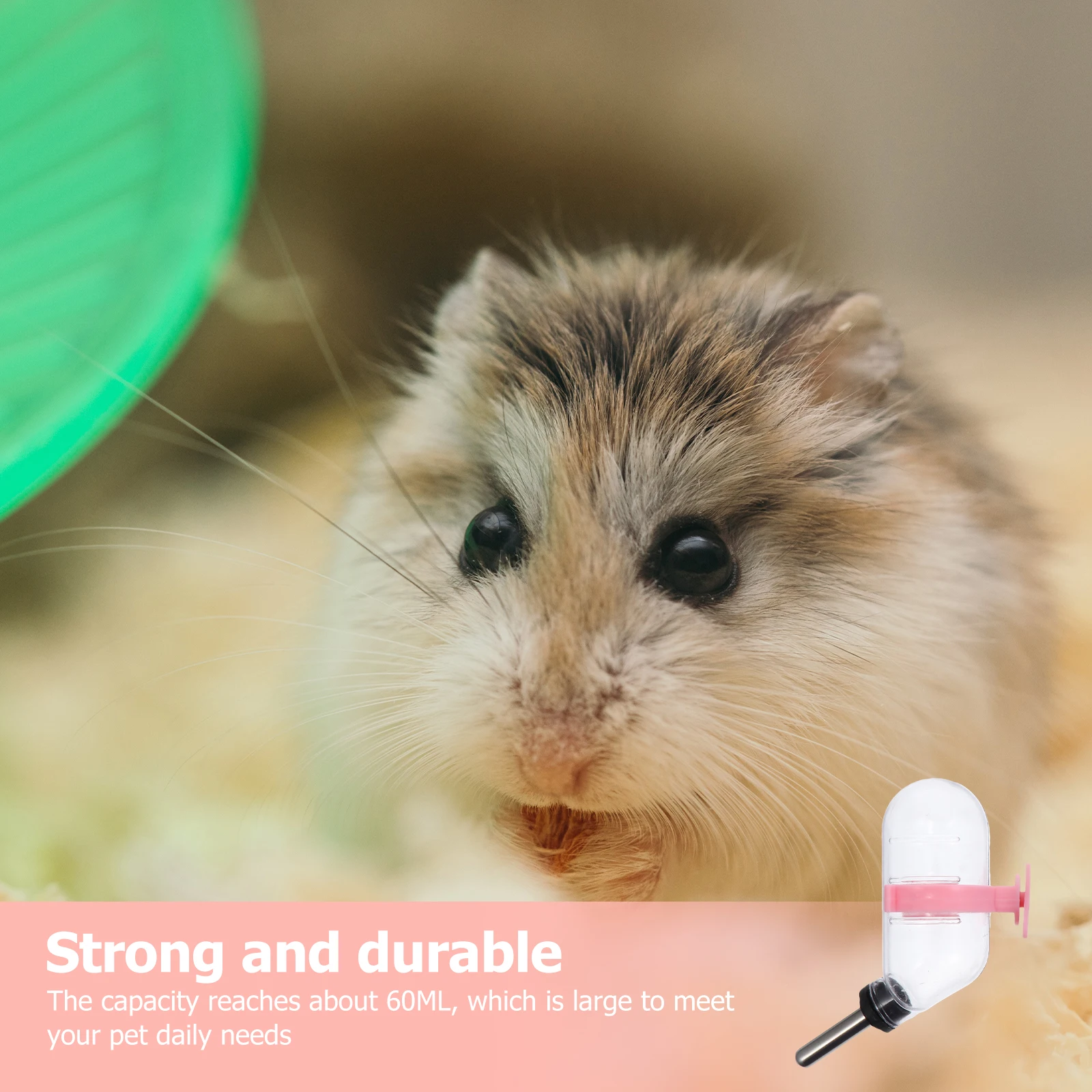 

3Pcs Automatic Water Feeders Stable Leak-Proof Small Pet Water Feeding Supply Hamster Bunny Puppy Drinking Tool
