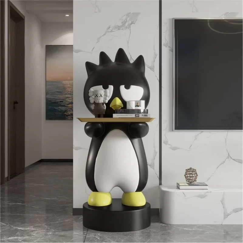 

Cool Penguin Landing Ornament, large scale Decoration of Internet Celebrity Art