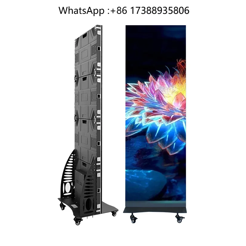 hot High Quality P2.5 Portable Smart LED Display Indoor Outdoor Advertising Player for Shopping Malls Atemid Poster Indoor Led