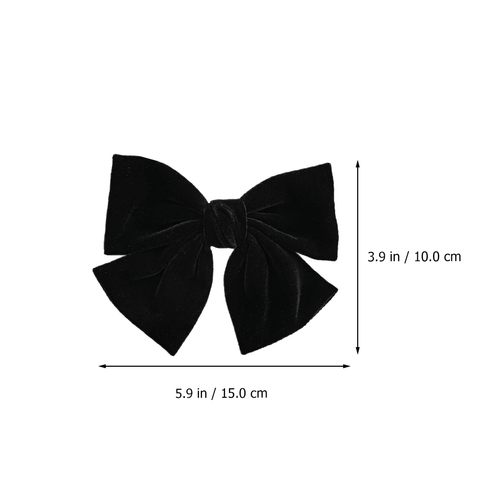 

2 Pcs Bowknot Hairpin Flannel Ribbon for Girls Kids Wedding Banquet Party Elegant Hairpins Hair Decorations Stylish Accessories