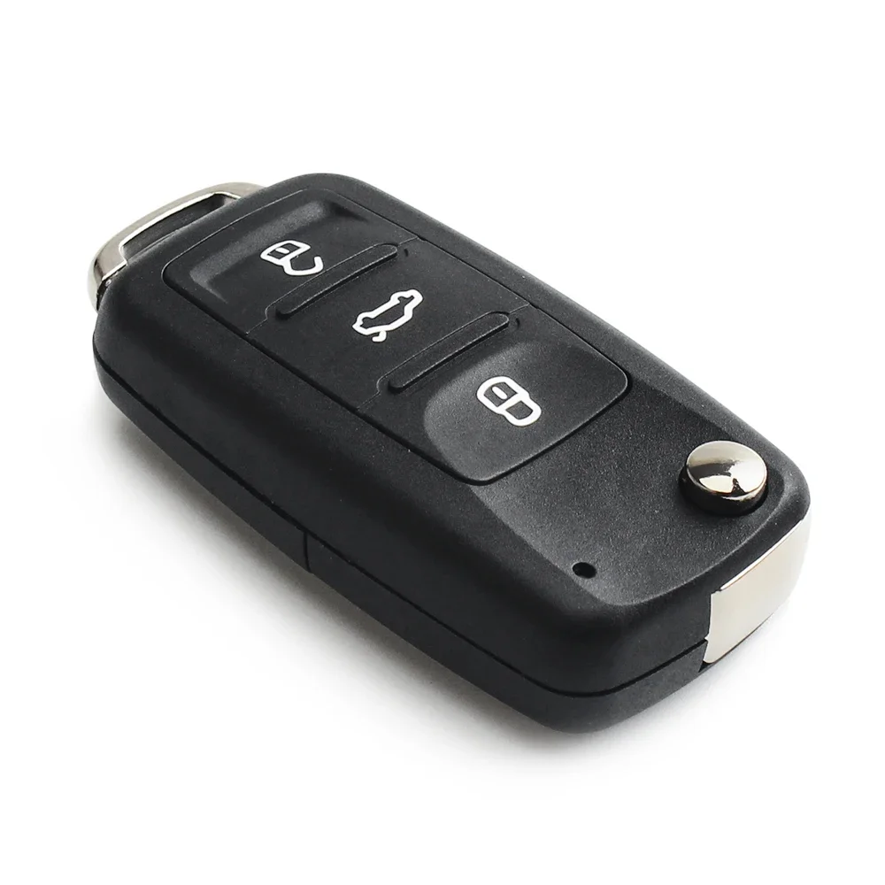 KEYYOU 3BT llave abatible remota 434MHz ID48 Chip para VW Volkswagen GOLF PASSAT Tiguan Polo Jetta Beetle Skoda Seat Car 5K0837202AD
