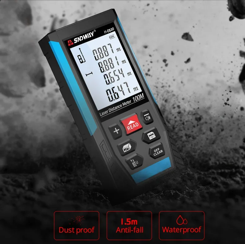 SNDWAY 50m 70m 100m Laser Rangefinder Distance Meter Electronic Ruler Mini Range Finder Laser Measure Meter