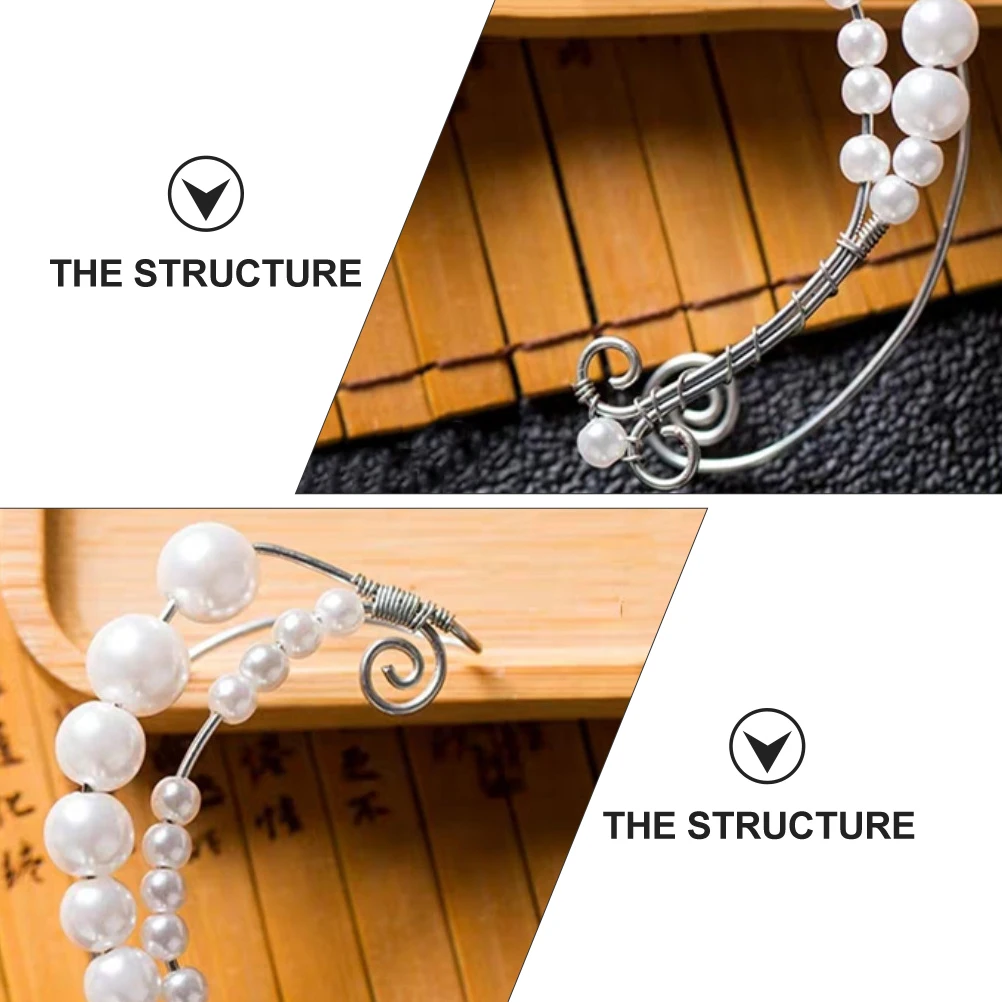 

Ear Clip Earrings Cuff Gift Women's The Chain Hook Jewelry Aluminum Pearls Trendy