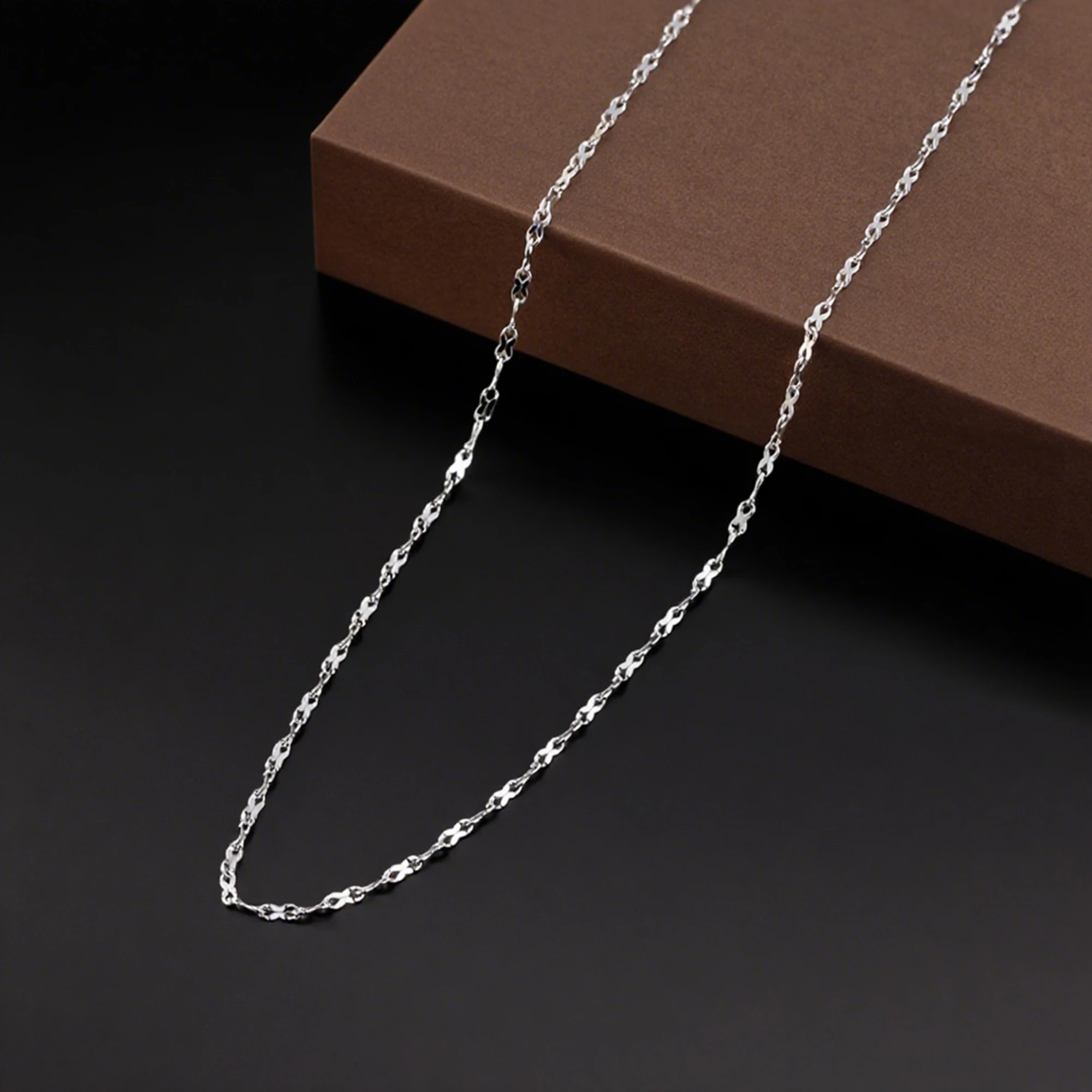 

Effie Queen 925 Sterling Silver 1.5mm Little Infinite Charms Choker Necklace Various Size Selection Women Office & Casual SC87